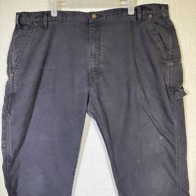 Dickies Pants Mens 42x30 Black FLEX Tough Max Carpenter Work Regular Fit Utility - Thumbnail 4