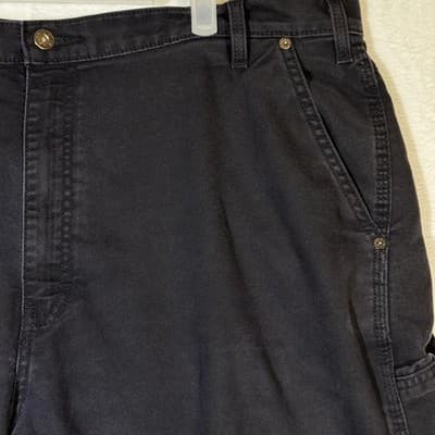 Dickies Pants Mens 42x30 Black FLEX Tough Max Carpenter Work Regular Fit Utility - Thumbnail 6