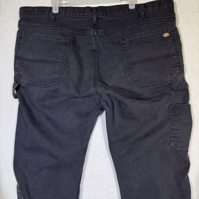 Dickies Pants Mens 42x30 Black FLEX Tough Max Carpenter Work Regular Fit Utility - Thumbnail 9