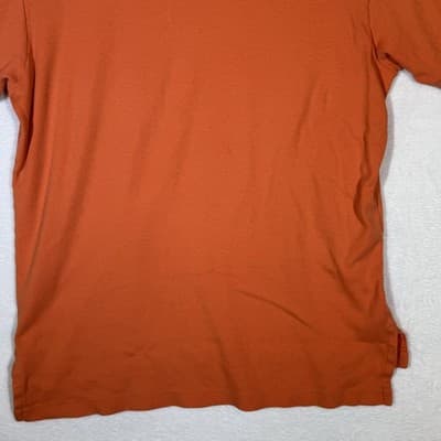 Polo Ralph Lauren Polo Shirt Mens Large Orange Blue Pony Logo Short Sleeve Golf - Thumbnail 13