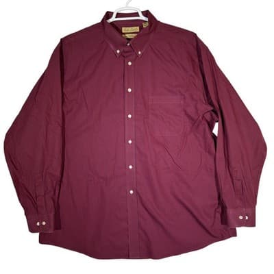 Roundtree & Yorke Gold Label Shirt Mens 2XL Red Check Button Down Non Iron - Image 1