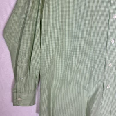 Ralph Lauren Shirt Mens Large Green Blake Gingham Button Down Long Sleeve Cotton - Thumbnail 3