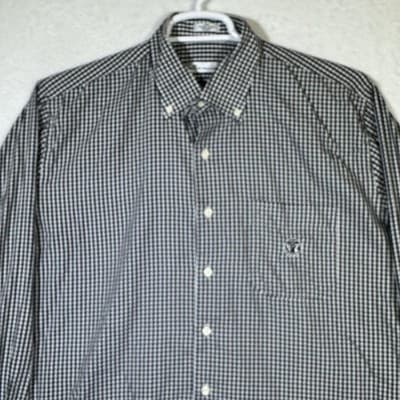Peter Millar Shirt Mens Large Black Gingham Button Down Jack Daniel's Old No 7 - Thumbnail 4