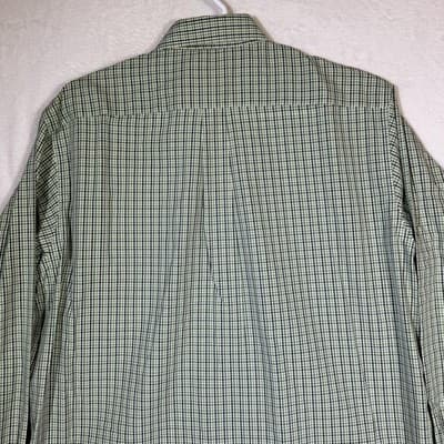 Brooks Brothers Shirt Mens Large Check 346 Non-Iron Button Down Long Sleeve - Thumbnail 9