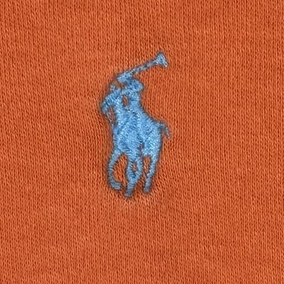 Polo Ralph Lauren Polo Shirt Mens Large Orange Blue Pony Logo Short Sleeve Golf - Thumbnail 7
