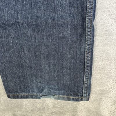 Levis 514 Jeans Mens 36x32 Blue Straight Leg Denim Mid Rise W36 L32 Good - Thumbnail 3