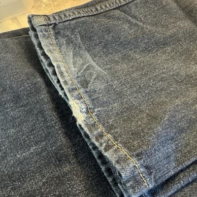 Levis 514 Jeans Mens 36x32 Blue Straight Leg Denim Mid Rise W36 L32 Good - Thumbnail 10