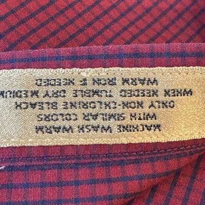 Roundtree & Yorke Gold Label Shirt Mens 2XL Red Check Button Down Non Iron - Thumbnail 13