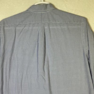 Ralph Lauren Shirt Mens XL Blue White Gingham Button Down Long Sleeve Stretch - Thumbnail 12