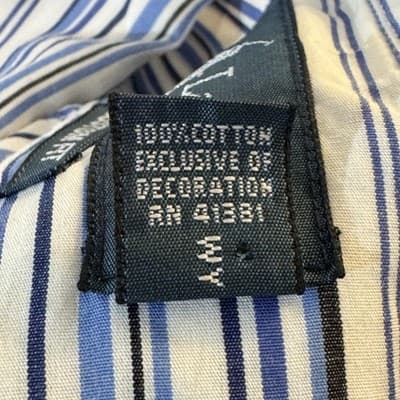 Ralph Lauren Shirt Mens XL Blue Striped Button Down Custom Fit Short Sleeve Pony - Thumbnail 14