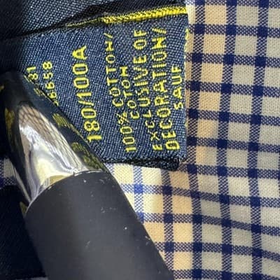 Ralph Lauren Shirt Mens XL Blue White Gingham Button Down Long Sleeve Stretch - Thumbnail 10