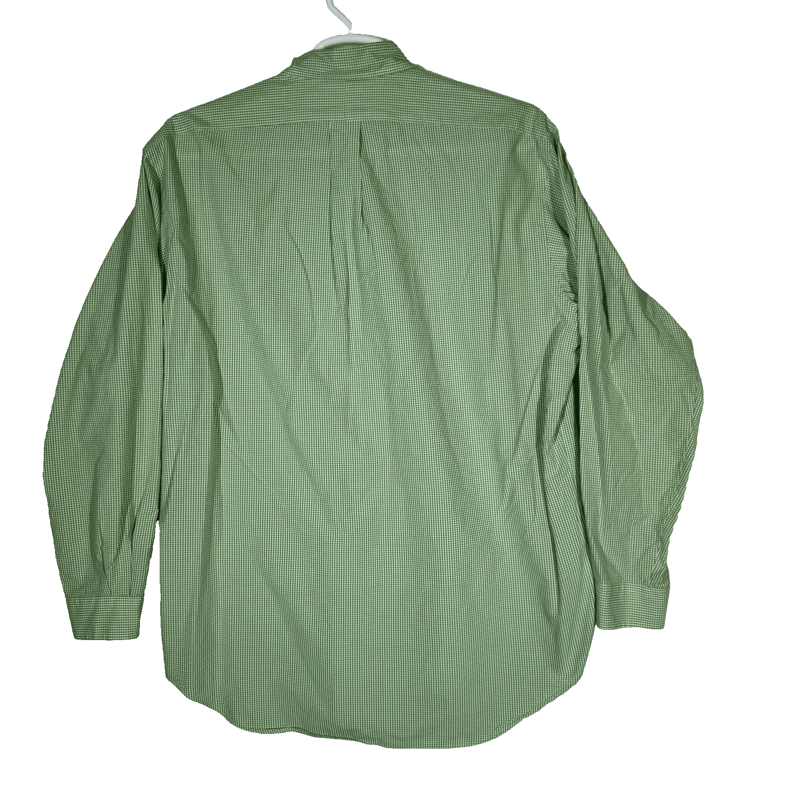 Ralph Lauren Shirt Mens Large Green Blake Gingham Button Down Long Sleeve Cotton - Thumbnail 2