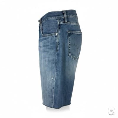Levis 559 Shorts Mens 34 Blue Bermuda Relaxed Fit 8 Inseam Distressed 5-Pocket - Thumbnail 3