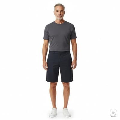 Dickies Shorts Mens 36 Black Chino Flat Front Workwear Pockets 11 Inseam Casual - Thumbnail 6