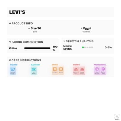 Levis 559 Shorts Mens 36 Blue Medium Wash Relaxed Fit 12 Inseam Denim Casual - Thumbnail 7