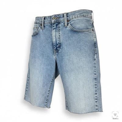 Levis 511 Shorts Mens 31 Blue Light Wash Slim Fit Denim Bermuda Stretch - Thumbnail 2