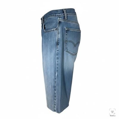 Levis 559 Shorts Mens 36 Blue Medium Wash Relaxed Fit 12 Inseam Denim Casual - Thumbnail 3