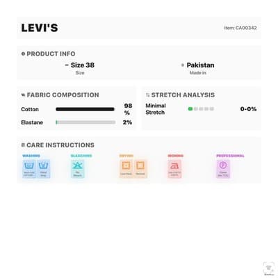 Levis 511 Shorts Mens 38 Blue Denim Slim Fit Cutoff Raw Hem Stretch 5 Pocket - Thumbnail 8