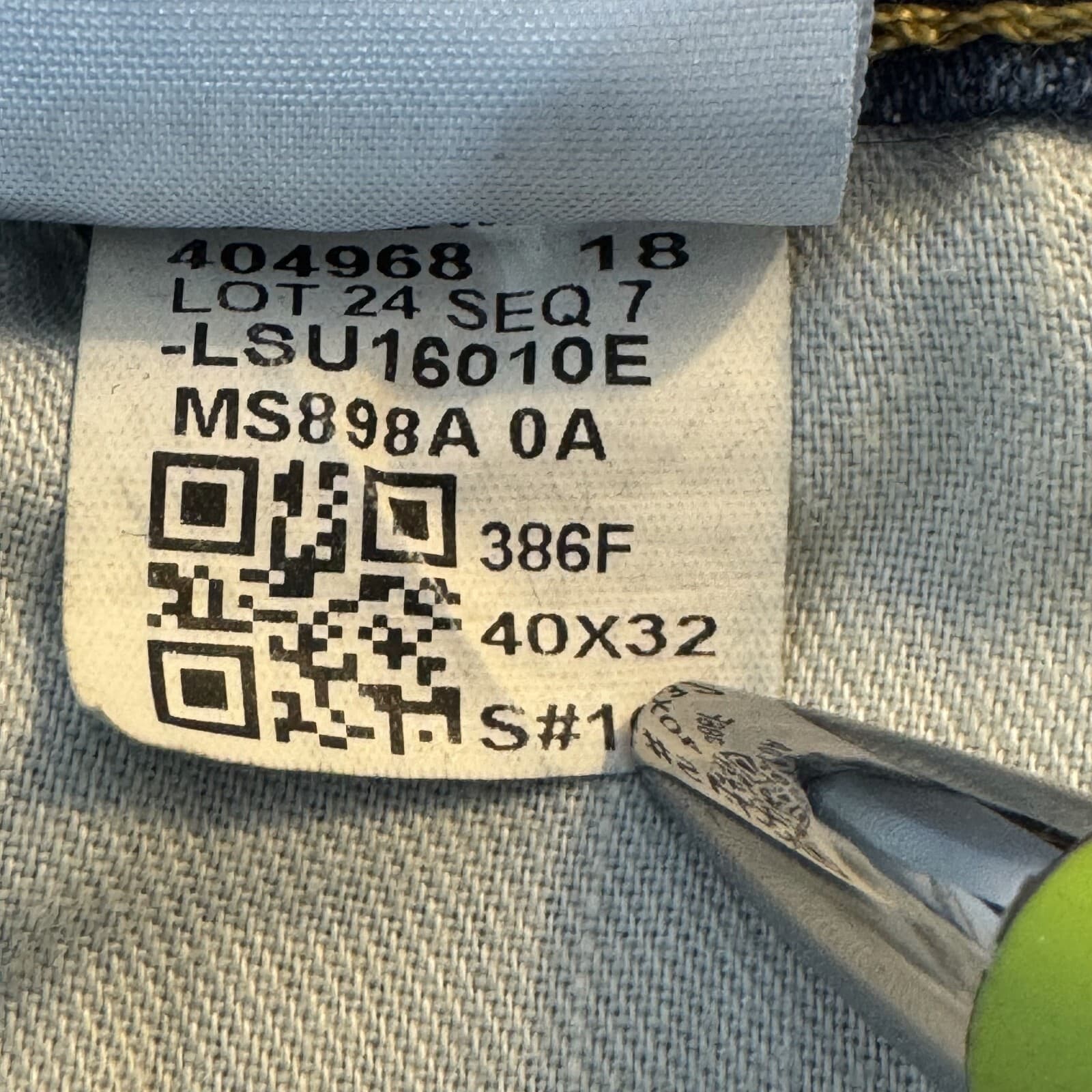 Levi’s 505 Men’s Jeans 40x32 Blue Denim Stretch Mid-Rise Regular Fit Zip Fly - Thumbnail 8