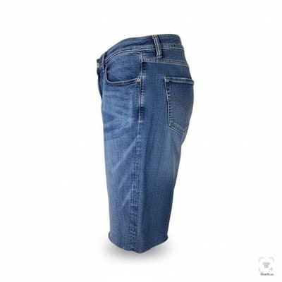 Lucky Brand Denim Shorts Mens 48 Blue Athletic Taper Stretch Bermuda 8 Inseam - Thumbnail 2