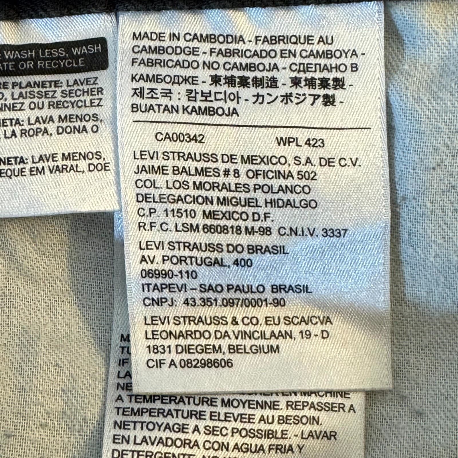 Levi’s 505 Men Jeans 36x32 Gray Denim Regular Fit Straight Leg Zip Fly - Thumbnail 7