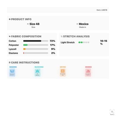 Lucky Brand Denim Shorts Mens 48 Blue Athletic Taper Stretch Bermuda 8 Inseam - Thumbnail 10