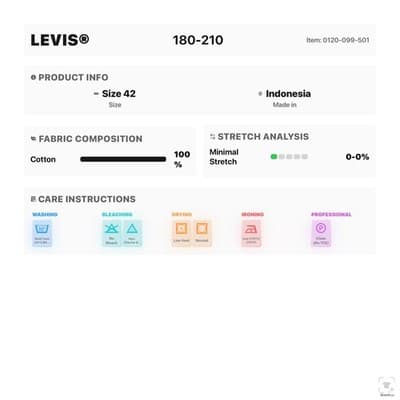 Levis 550 Denim Shorts Mens 42 Blue Bermuda Relaxed Cutoff Raw Hem 5-Pocket - Thumbnail 10