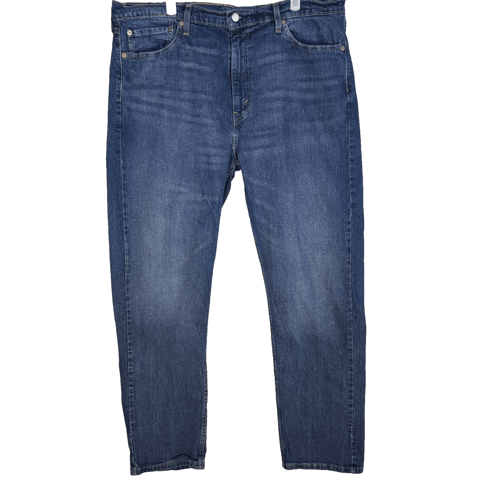 Levi’s 505 Men’s Jeans 40x32 Blue Denim Stretch Mid-Rise Regular Fit Zip Fly - Image 1