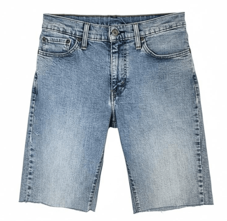 Levis 511 Shorts Mens 31 Blue Light Wash Slim Fit Denim Bermuda Stretch - Image 1