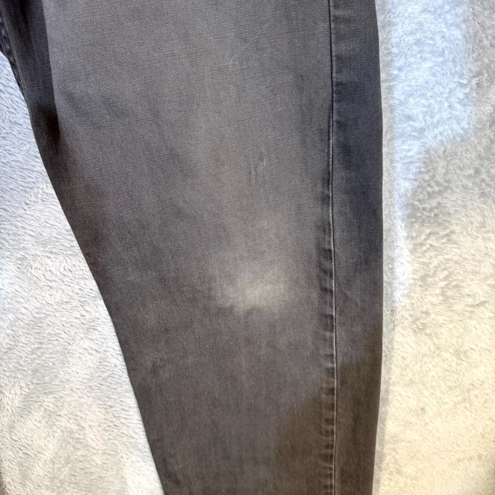 Levi’s 505 Men Jeans 36x32 Gray Denim Regular Fit Straight Leg Zip Fly - Thumbnail 3