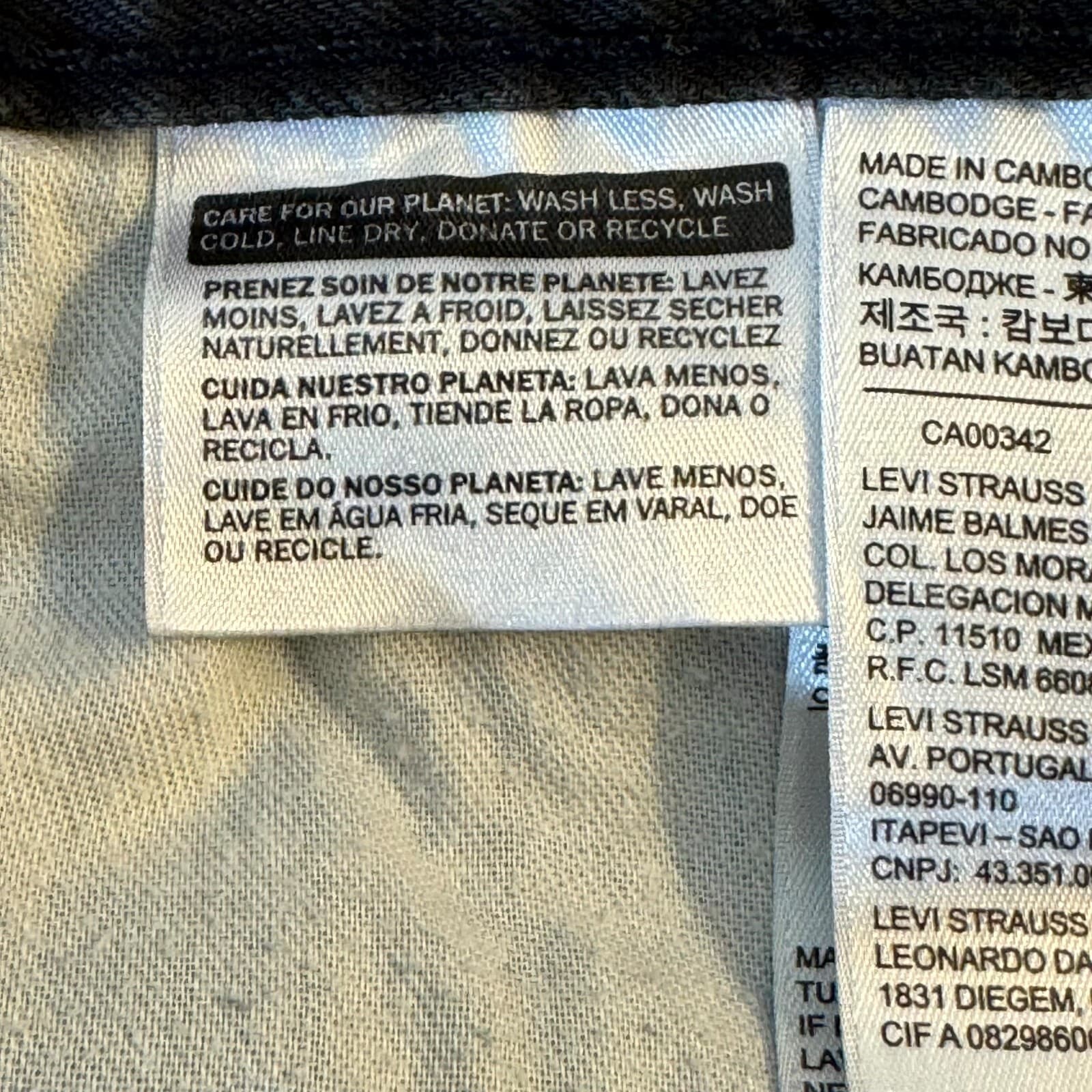 Levi’s 505 Men Jeans 36x32 Gray Denim Regular Fit Straight Leg Zip Fly - Thumbnail 6