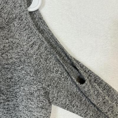 Philosophy Grey Shoulderless Long-Sleeve Pullover Blouse, Size S – Exce W 228 - Thumbnail 3