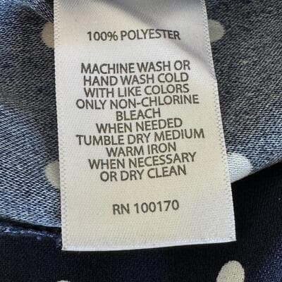 Banana Republic Women's Navy Blue White Dot Wide-Leg Elastic Pants, Size M W 192 - Thumbnail 6