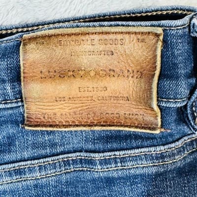 Lucky Brand Denim Shorts Mens 48 Blue Athletic Taper Stretch Bermuda 8 Inseam - Thumbnail 5