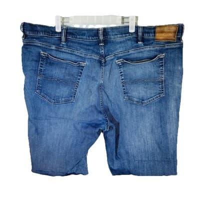 Lucky Brand Denim Shorts Mens 48 Blue Athletic Taper Stretch Bermuda 8 Inseam - Thumbnail 4