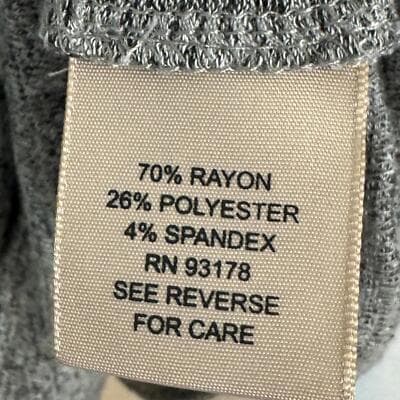 Philosophy Grey Shoulderless Long-Sleeve Pullover Blouse, Size S – Exce W 228 - Thumbnail 5