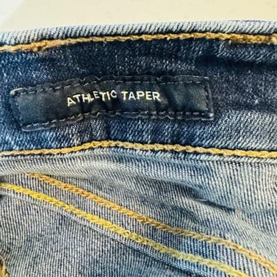 Lucky Brand Denim Shorts Mens 48 Blue Athletic Taper Stretch Bermuda 8 Inseam - Thumbnail 7