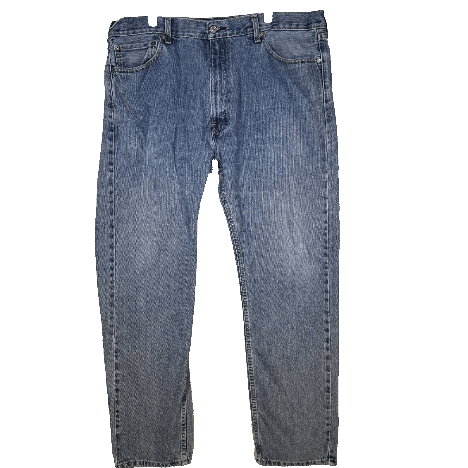 Levi’s 505 Men’s Jeans 40x34 Blue Denim Regular Fit High-Rise Straight Zip Fly - Image 1