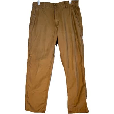 Carhartt Men’s Carpenter Pants 32x30 Brown Mid-Rise Dungaree Fit Straight - Image 1