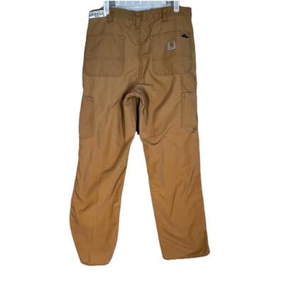 Carhartt Men’s Carpenter Pants 32x30 Brown Mid-Rise Dungaree Fit Straight - Thumbnail 2