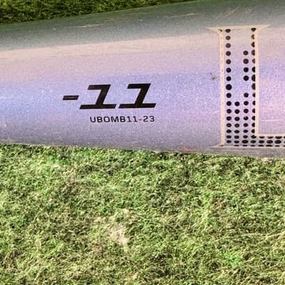 Louisville Slugger UBOMB11-23 Baseball Bat 30 In 19 Oz Youth USAB Silver Alloy - Thumbnail 5
