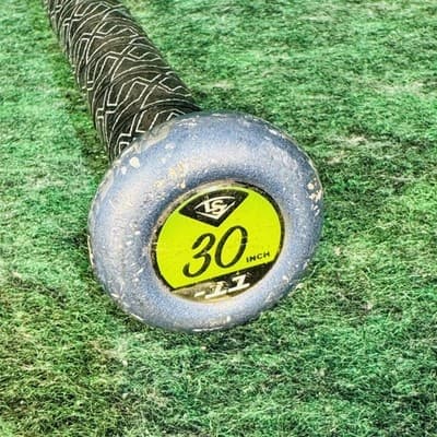 Louisville Slugger UBOMB11-23 Baseball Bat 30 In 19 Oz Youth USAB Silver Alloy - Thumbnail 13