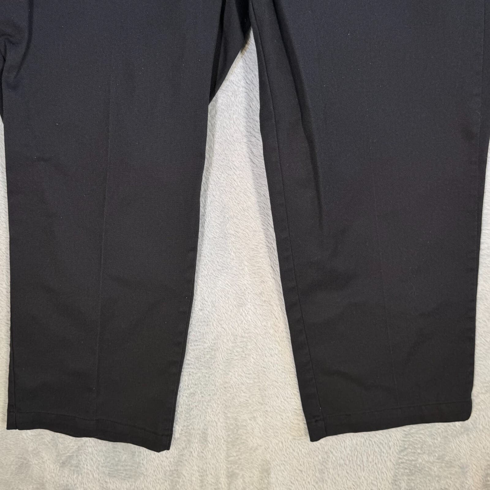 Dickies Men's 874 Original Flex Pants 40 x 30 Black Polyester High-Rise Workwear - Thumbnail 5