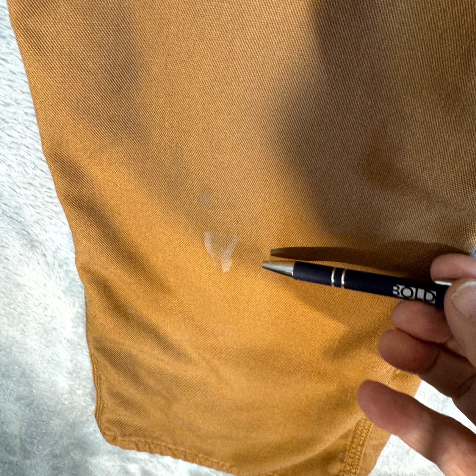 Carhartt Men’s Carpenter Jeans 36x32 Brown Mid-Rise Dungaree Fit Straight - Thumbnail 5