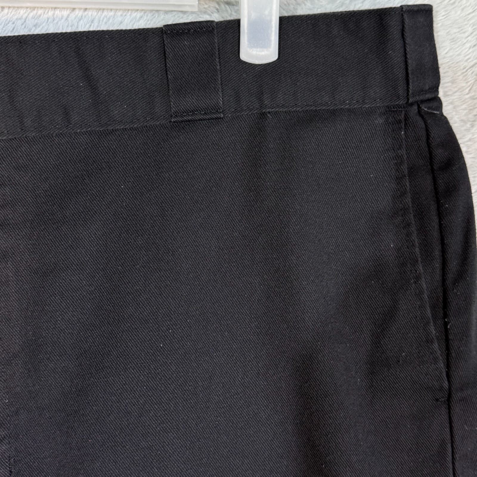 Dickies Men's 874 Original Flex Pants 40 x 30 Black Polyester High-Rise Workwear - Thumbnail 4