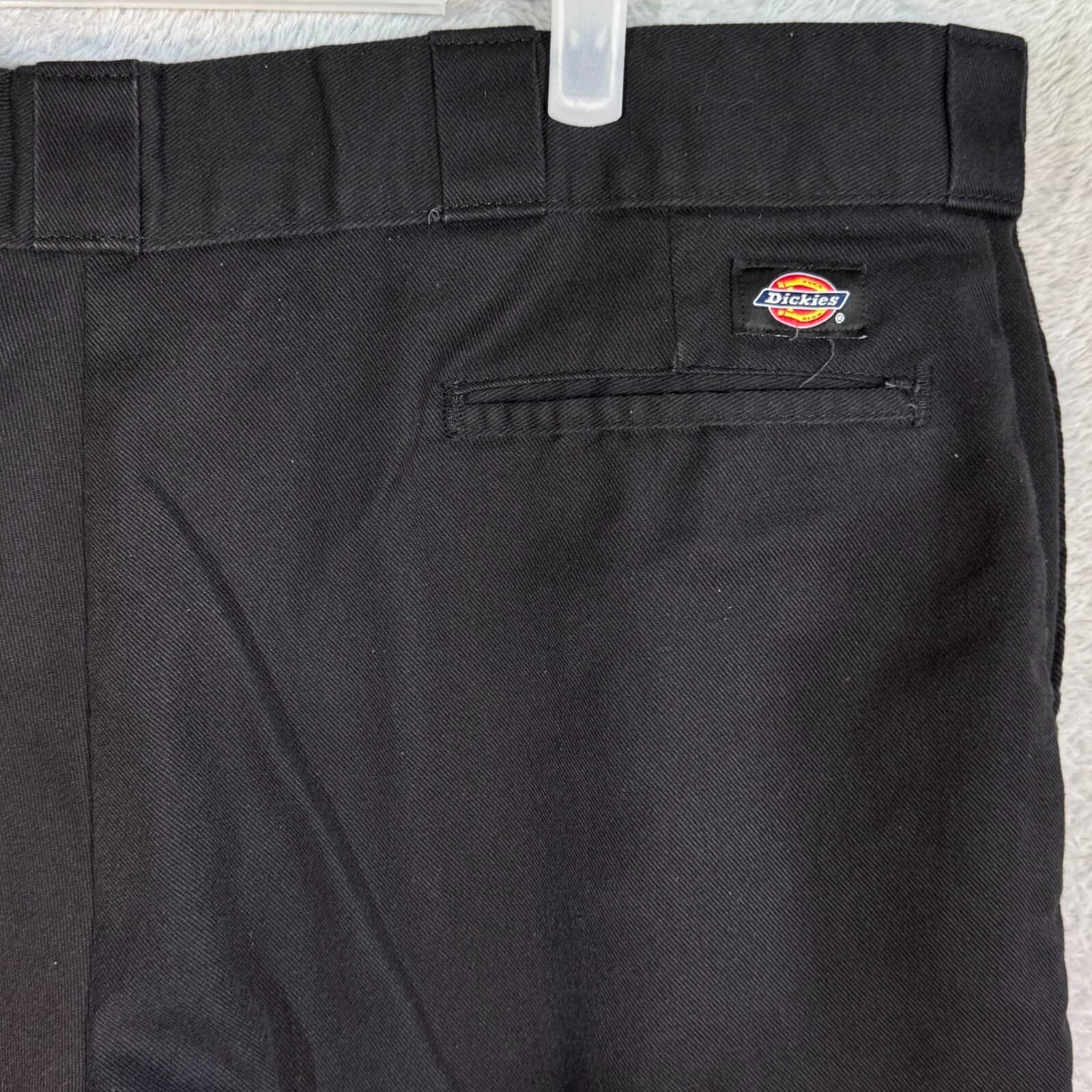 Dickies Men's 874 Original Flex Pants 40 x 30 Black Polyester High-Rise Workwear - Thumbnail 7