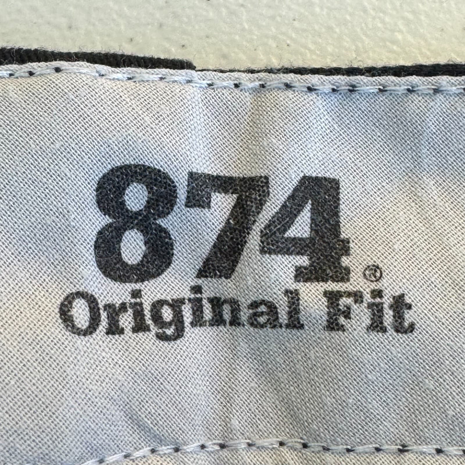 Dickies 874 Men’s Work Pants 44x30 Black Original Fit High Rise Utility Workwear - Thumbnail 11