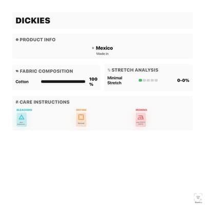 Dickies Denim Jean Shorts Mens 31 Blue Bermuda Raw Hem Frayed Casual Workwear - Thumbnail 5