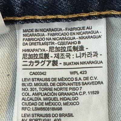 Levis 550 Jeans Mens 38x38 (38x37) Blue Relaxed Fit Tapered Leg Denim Medium - Thumbnail 4