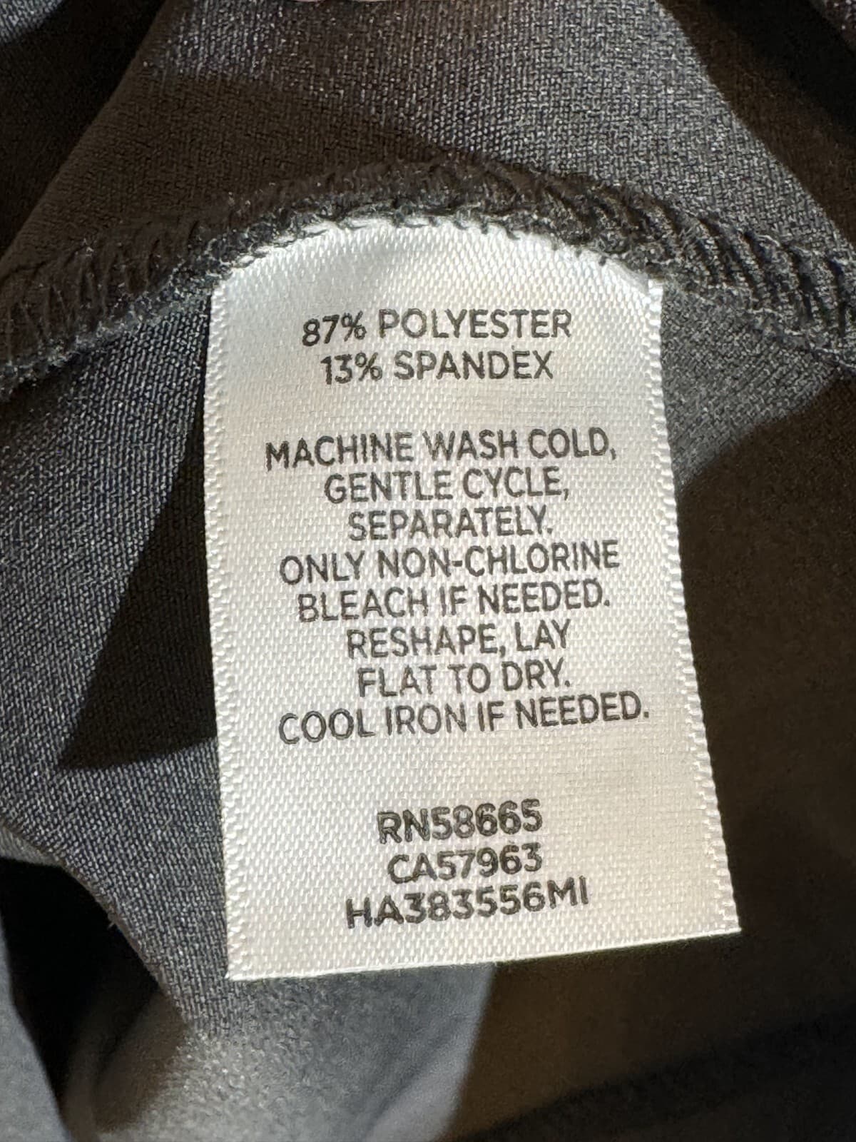 Halogen Women's Small Black Pullover Shift Dress Polyester Stretch Tie Neck W430 - Thumbnail 11